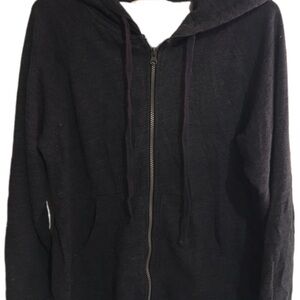 Black Zip-Up Hoodie